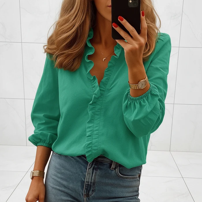 Harper Women's Ruffle Blouse for Office & Special Occasions